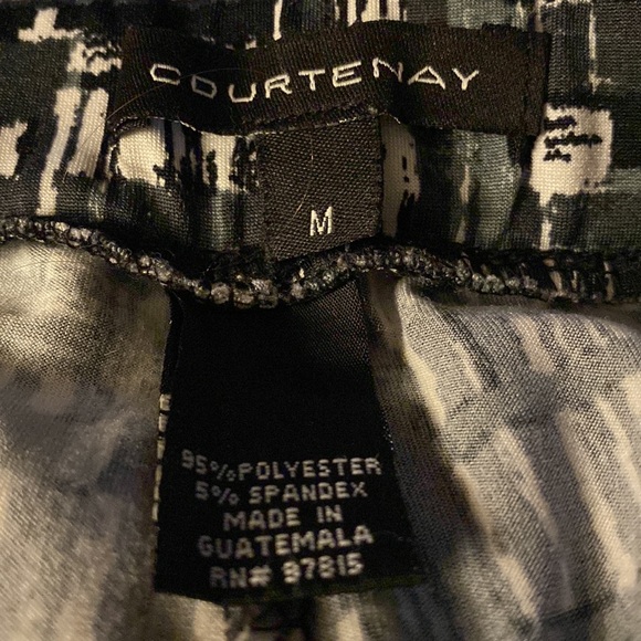 Courtenay Gray/ Black block patch high waste/ wide legs pants - Size medium Tall - Picture 6 of 11